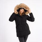 Sarah (Hooded parka with fur trim)