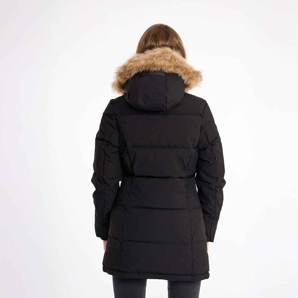 Sarah (Hooded parka with fur trim)